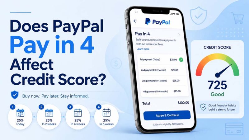 Does PayPal Pay in 4 Affect Credit Score?