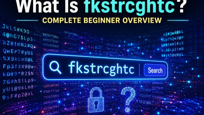 What Is fkstrcghtc? Complete Beginner Overview
